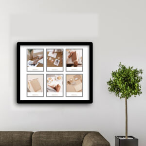 6 Images Grey Border Landscape Collage