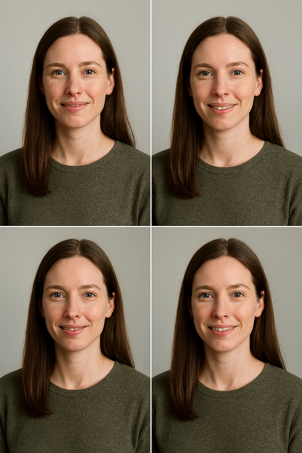Home passport photo guide sequence