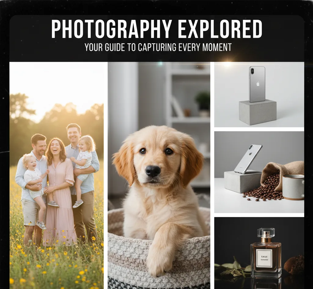 Professional photography services in Cambridgeshire including family portraits, pet photography and product photography