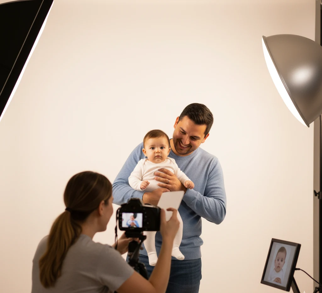 Family-friendly passport photo service for babies and children at Suny Graphics in Cambridgeshire