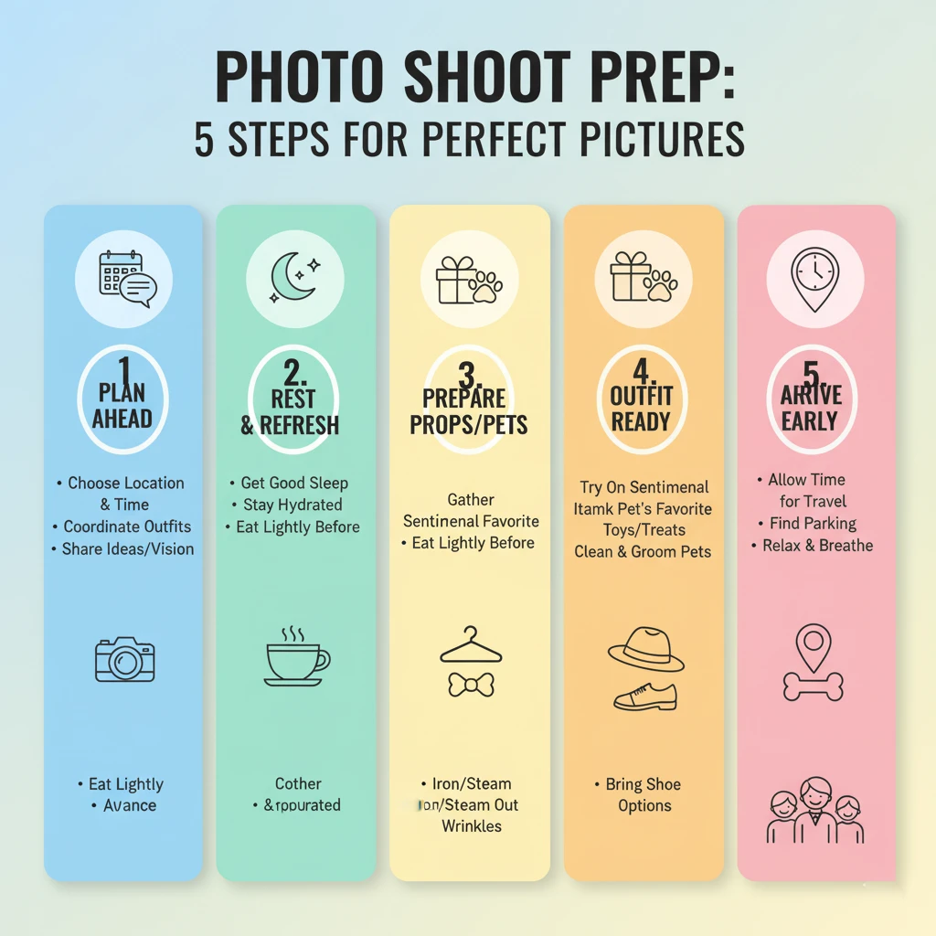 Professional photography preparation tips for family, pet, and product photoshoots