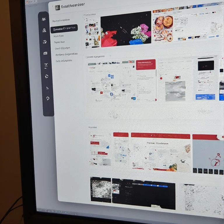 Collage of AI-assisted designs including social media graphics, product marketing visuals, and wall art mockups