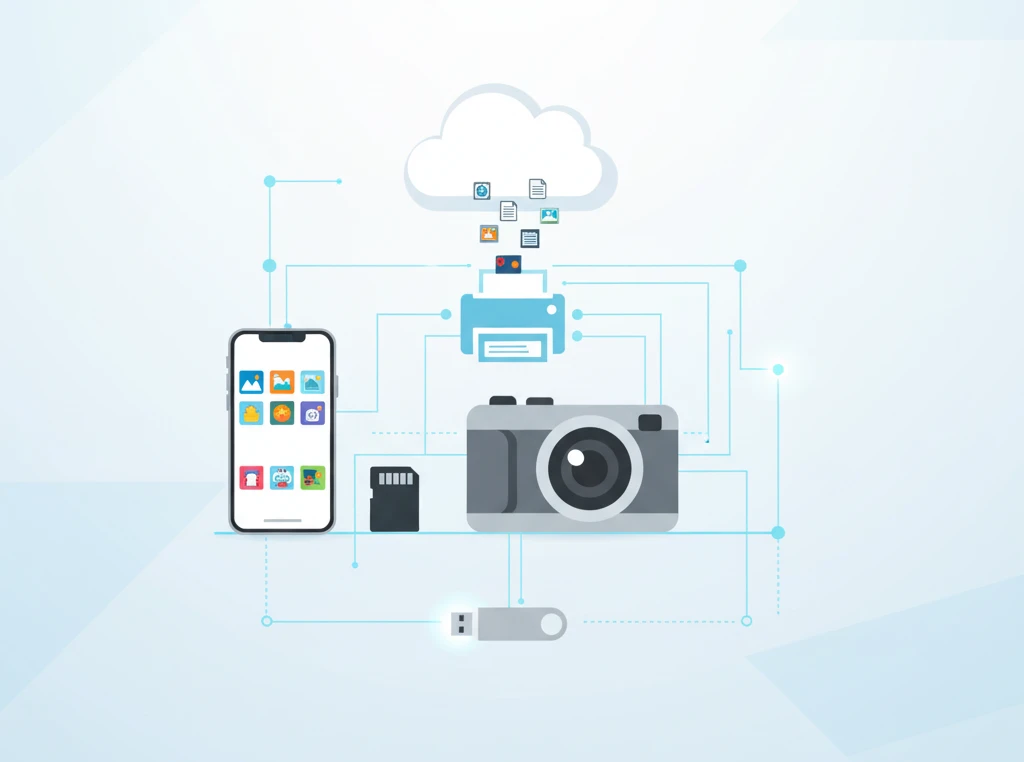 Print photos from any source - smartphone, camera, cloud storage, or USB at Suny Graphics
